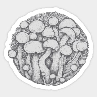 Mushroom illustration Sticker